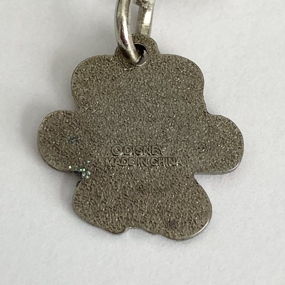 Vintage Disney Minnie Mouse Clip On Charm Zipper Pull Purse EnamelCrystal Signed - Picture 5 of 8